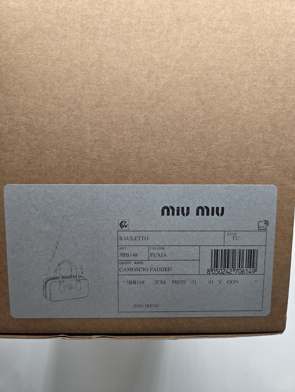 Miu Miu Arcadie Hot Pink Suede Satchel Handbag Purse NWT Authentic - Picture 15 of 15
